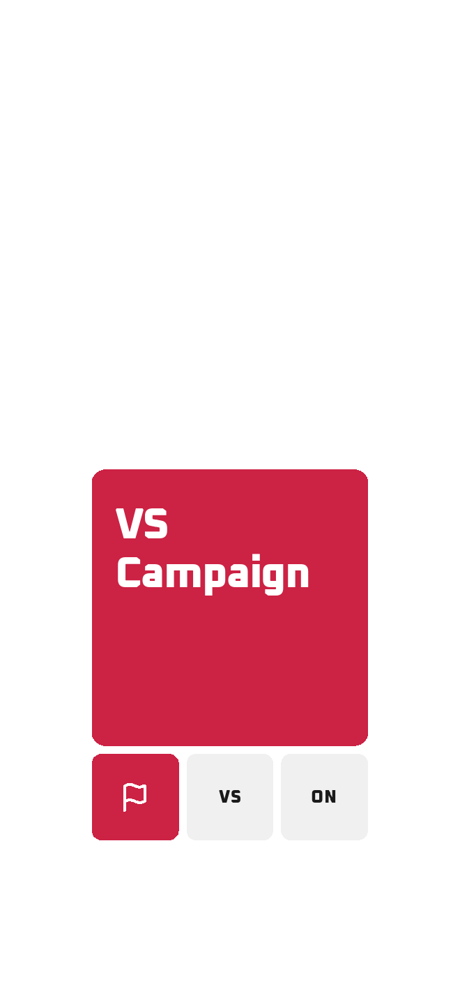 Mode select screen with Campaign, VS, and Endless mode buttons.